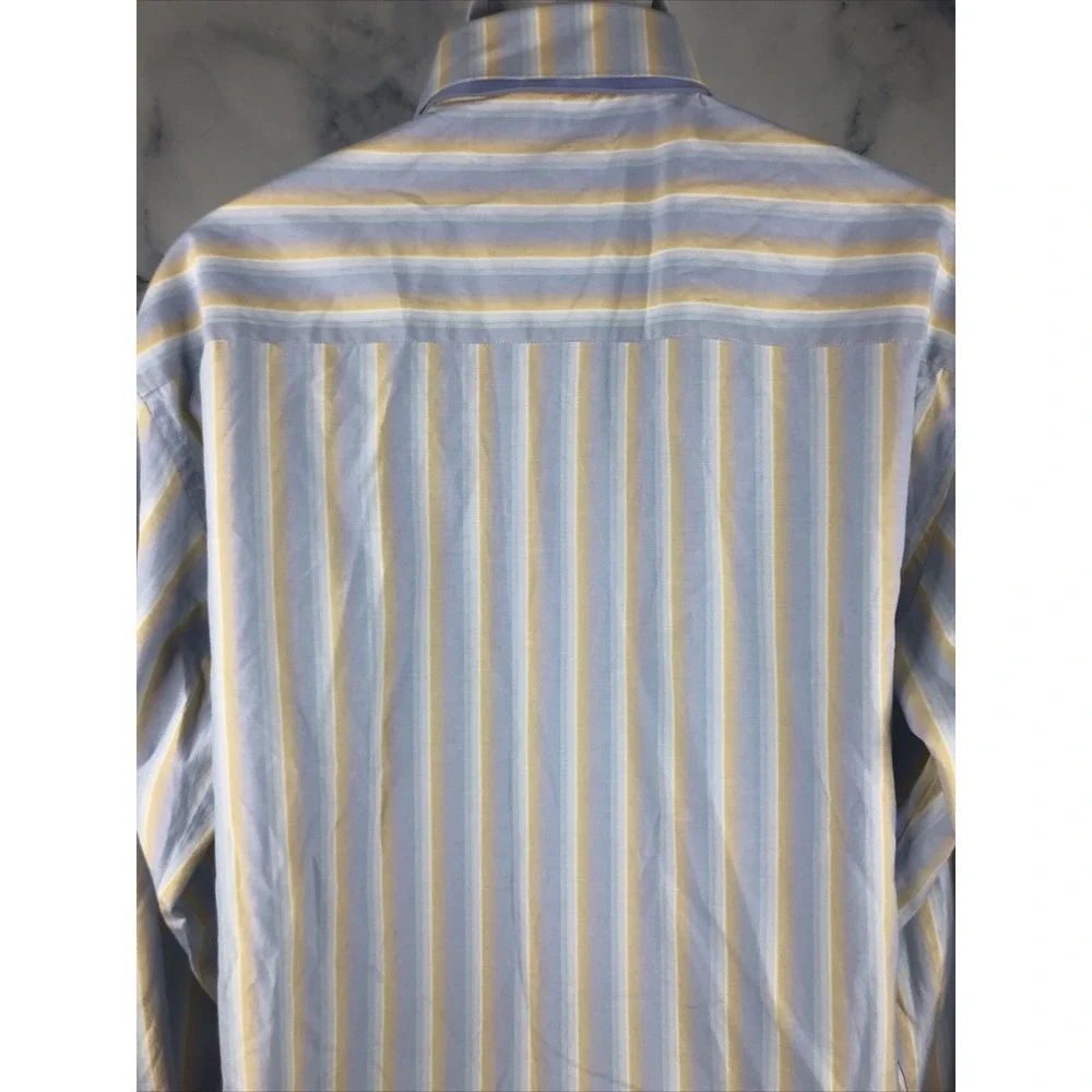 Beyond The Limit Shirt Mens Button Up XL Relaxed Fit Long Sleeve Stripes Casual